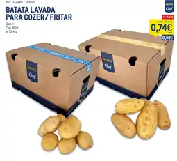 Makro batata lavada para cozer fritar metro chef promoção