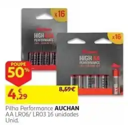 Auchan Pilha Performance Auchan promoção