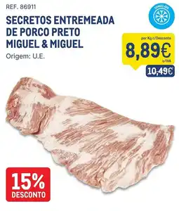 Makro Secretos entremeada de porco preto migue & migue promoção