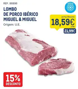 Makro Lombo de porco ibérico miguel & miguel promoção