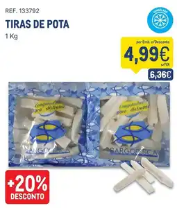 Makro Tiras de pota sargopesca promoção