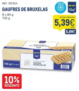 Makro gaufres de bruxelas metro chef promoção