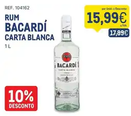 Makro rum bacardí carta blanca promoção