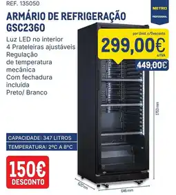 Makro armário de refrigeração gsc2360 promoção