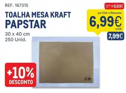 Makro toalha mesa kraft papstar promoção