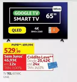 Auchan Google tv smart tv promoção