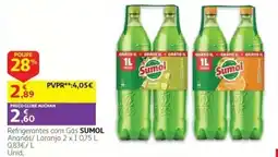 Auchan Refrigerantes com Gás SUMOL promoção