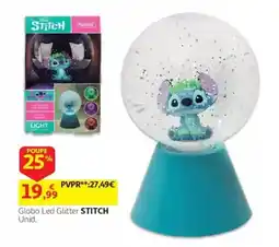 Auchan Globo Led Glitter Stitch promoção