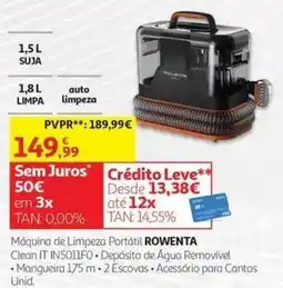 Auchan Máquina de limpeza portátil rowenta promoção