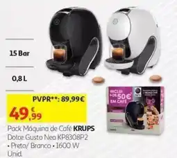 Auchan Pack Máquina de Café KRUPS promoção
