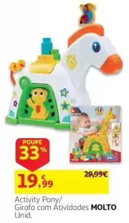 Auchan Activity Pony/ Girafa com Atividades Molto promoção