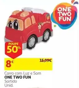 Auchan Carro com Luz e Som One Two Fun promoção