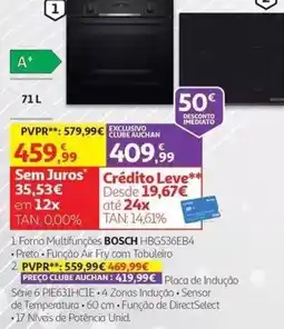 Auchan Forno multifunções bosch promoção