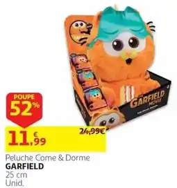 Auchan Peluche Come & Dorme garfield promoção