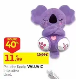 Auchan Peluche Koala Valuvic promoção