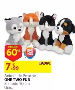 Auchan Animal de Peluche One Two Fun promoção