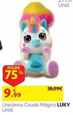Auchan Unicórnio Cauda Mágica LUKY promoção
