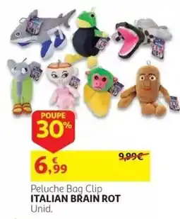 Auchan Peluche Bag Clip Italian Brain Rot promoção
