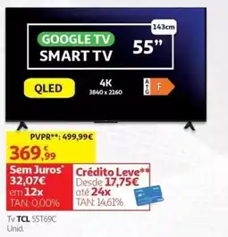 Auchan Tv tcl 55t69c promoção