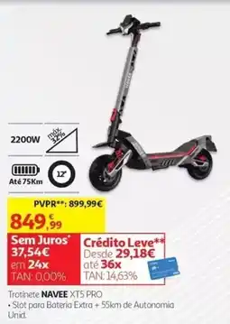 Auchan Trotinete navee xt5 pro promoção