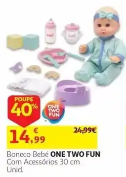 Auchan Boneco Bebê one two fun promoção