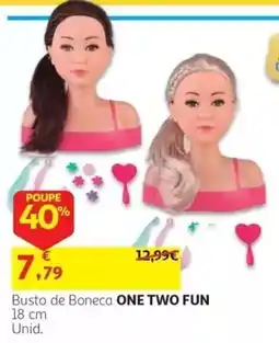 Auchan Busto de boneca one two fun promoção