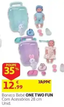 Auchan Boneco Bebê One Two Fun promoção