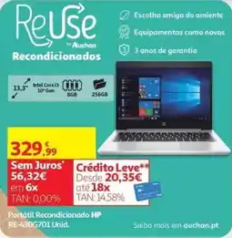 Auchan Portátil Recondicionado HP promoção