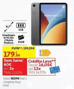 Auchan Tablet redmi pad 2 promoção