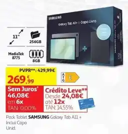 Auchan Pack Tablet samsung galaxy tab a11 + inclui capa promoção