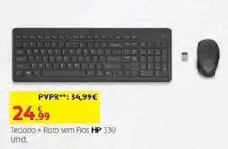 Auchan teclado + rato sem fios hp 330 promoção
