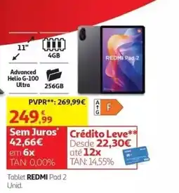 Auchan Tablet redmi pad 2 promoção