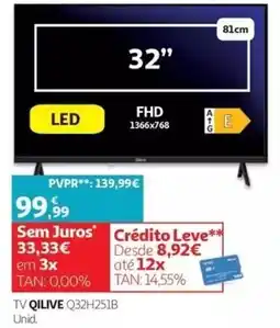 Auchan Tv qilive q32h251b promoção
