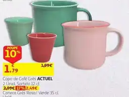 Auchan Copo de Café Grés promoção