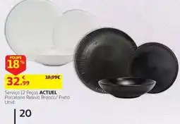 Auchan Serviço 12 Peças Actuel promoção