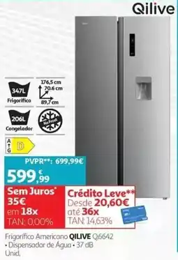 Auchan Frigorífico Americano Qilive Q6642 promoção