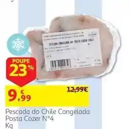 Auchan Pescada do Chile Congelada Posta Cozer N°4 promoção