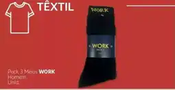 Auchan Meias Work Homem Unid. promoção