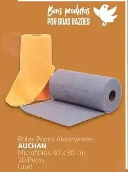 Auchan Rolos Panos Absorventes Auchan promoção