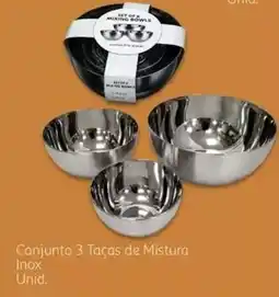 Auchan Conjunto Taças de Mistura Inox promoção