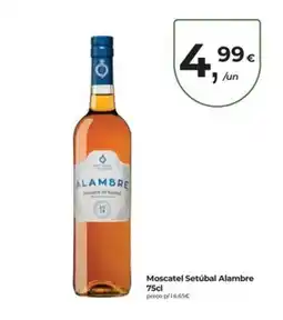 Aqui é fresco Moscatel Setúbal Alambre promoção