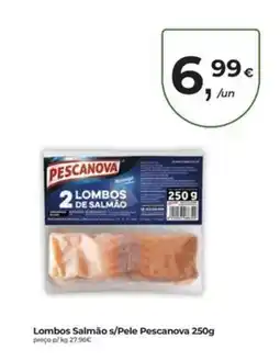 Aqui é fresco Lombos Salmão s/Pele Pescanova promoção