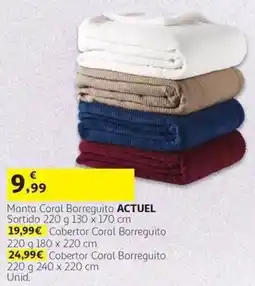 Auchan Manta Coral Borreguito ACTUEL promoção
