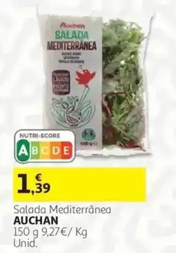 Auchan Salada Mediterrânea Auchan promoção