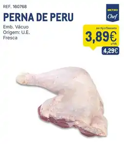 Makro Perna de peru metro chef promoção