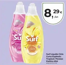 Aqui é fresco Surf Líquido Ciclo Curto Explosão Tropical / Paraíso promoção