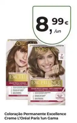 Aqui é fresco Coloração Permanente Excellence Creme L'Oréal Paris 1un Gama promoção