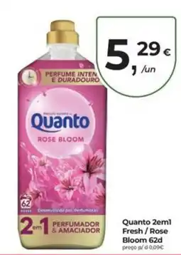 Aqui é fresco Quanto 2em1 Fresh / Rose Bloom promoção