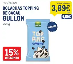 Makro Bolachas topping de cacau gullon promoção