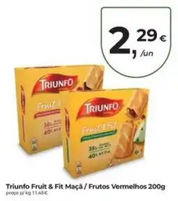 Aqui é fresco Triunfo Fruit & Fit Maçã / Frutos Vermelhos promoção
